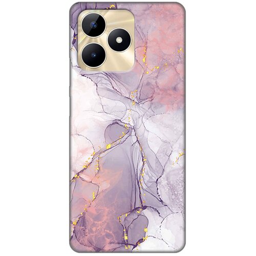  Torbica silikonska print za realme C53 pink marble Cene