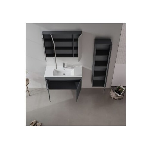 Hanah home Kupatilski ormarić sa umivaonikom i ogledalom (2 komada) Side 100 v3 636 Slike
