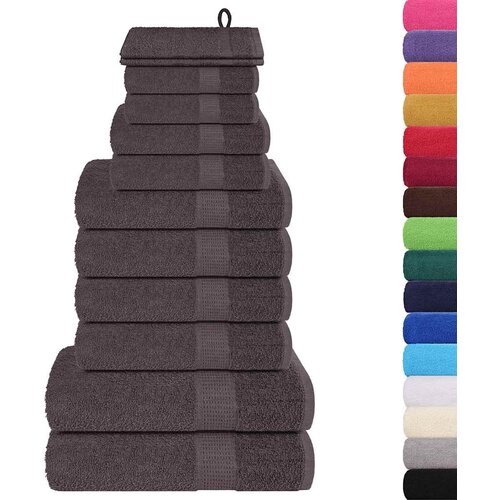  Set ručnika FROGN od 12 dijelova antracit 360 g/m&amp;sup2; Slike