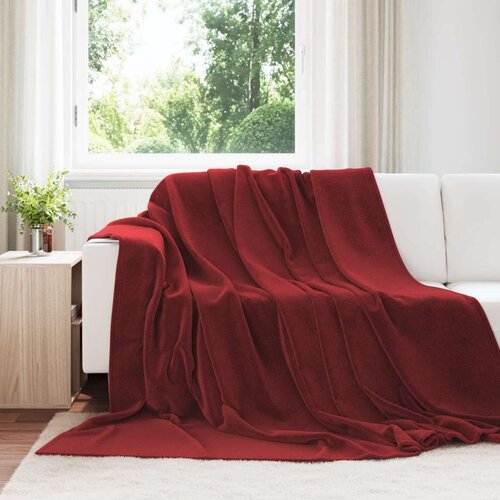  Odeja Bordeaux rdeča 220 x 240 cm Flis, (5000288035) Cene