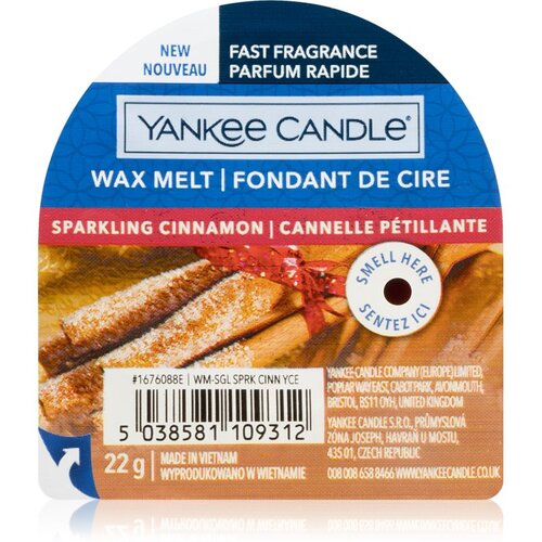 Yankee Candle sparkling cinnamon vosek za aroma lučko 22 g unisex Cene
