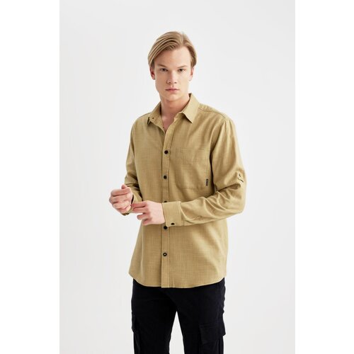 Defacto Regular Fit Cotton Long Sleeve Shirt Slike