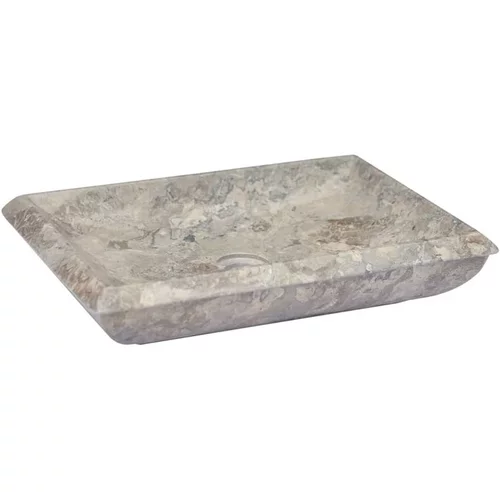  Umivalnik siv 50x35x10 cm marmor