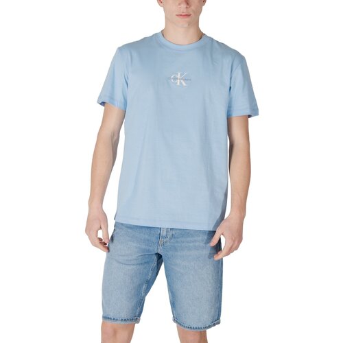 Calvin Klein Jeans Polo majice dolgi rokavi MONOLOGO TEE J30J325649 Modra Slike