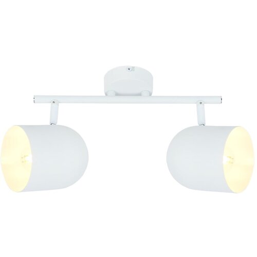 Candellux Lighting bela stropna svetilka s kovinskim senčilom 38x10 cm Azuro Cene