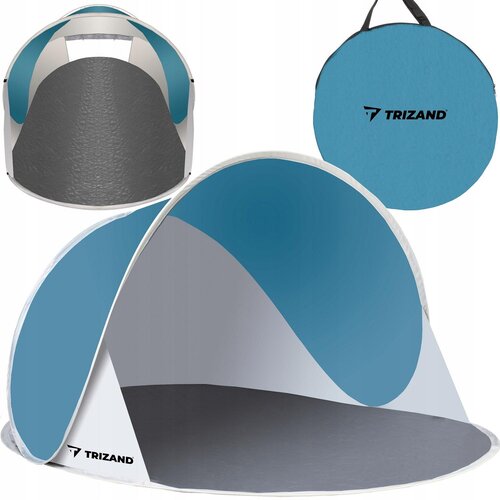  Popup &amp;scaron;ator za plažu 145x100x70cm tirkizno - sivi Slike