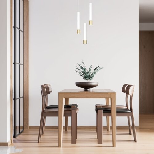  Viseći luster NEST na sajli 3xGU10/8W/230V bela/zlatna okrugao Slike