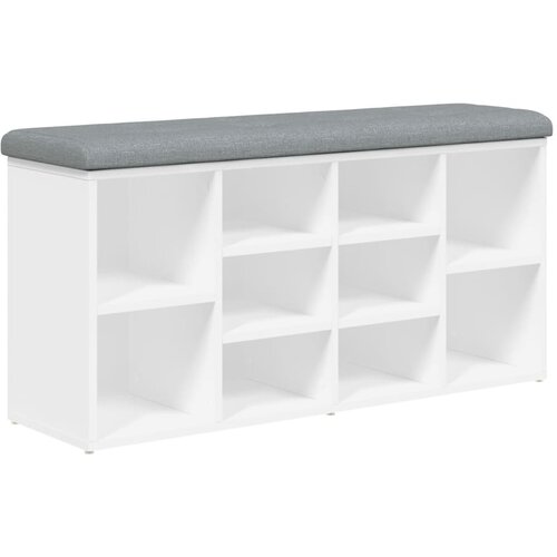 Maison Chic Klop za čevlje - Sedež za čevlje bela 102x32x50 cm inženirski les, (21776617) Slike