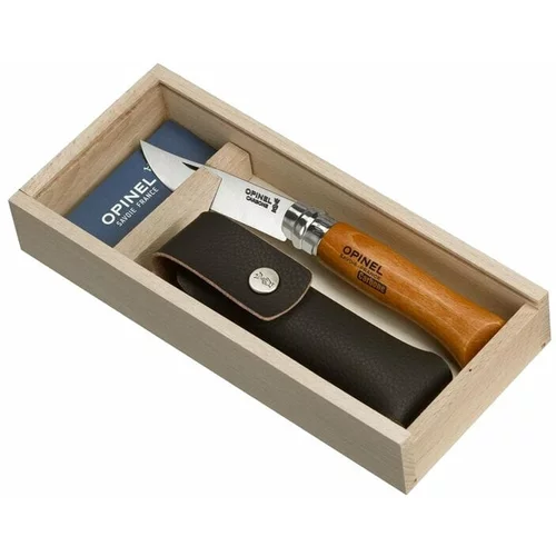Opinel Wooden Gift Box N°08 Carbon + Sheath Turistički nož