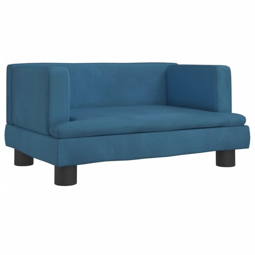 VidaXL Otro&amp;scaron;ki kavč moder 60x40x30 cm žamet, (20988181) Slike