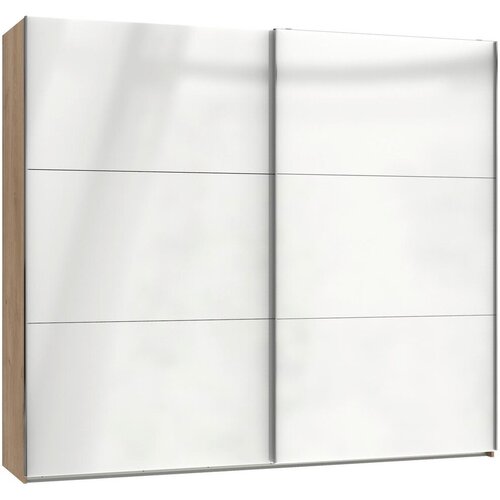 Modern Living Omara Z Drsnimi Vrati Level 36 D, Bela, Barva Hrasta Cene