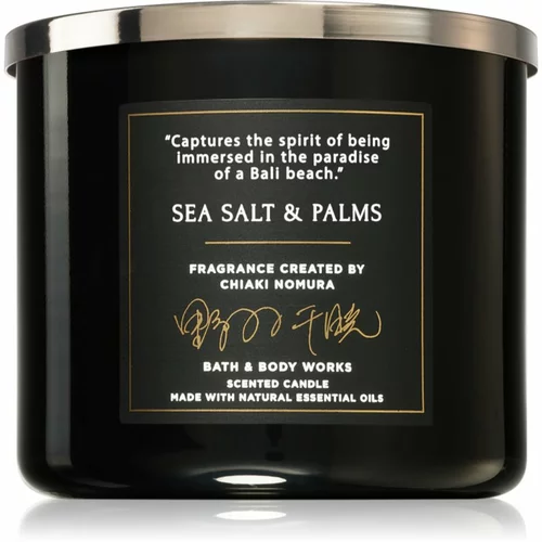 Bath & Body Works Sea Salt & Palms mirisna svijeća 411 g