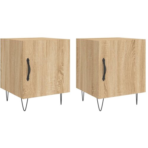 Maison Chic Dvo delni komplet Nočne omarice - Nočne mize sonoma hrast 40x40x50 cm inženirski les, (21689412) Cene