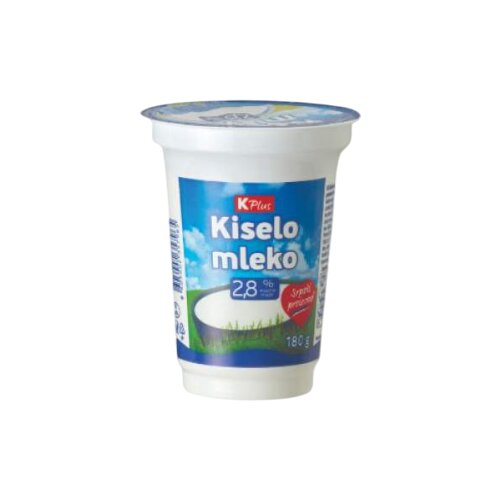 K Plus Kiselo mleko 2,8%mm 180g Cene