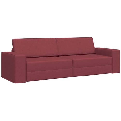 vidaXL Floor Kauč na rasklapanje 2 u 1 Bordo 245x150x60.5 cm Tkanina Cijene
