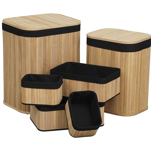  SET KOŠARA BAMBUS CRNA 6/1 TENDANCE Cijene