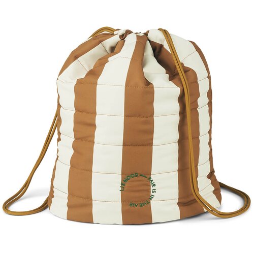 Liewood dječji sportski ruksak s trakom samar stripe golden caramel/sandy Slike