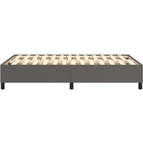  Okvir za krevet s oprugom sivi 120x200 cm od umjetne kože Slike