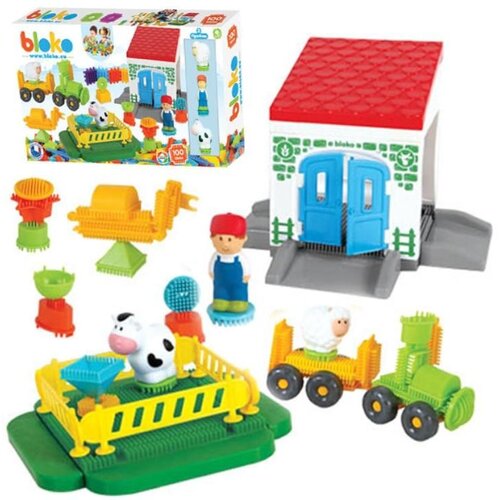 Mochtoys set Bloko Farme 100 el. + 3 figure Slike