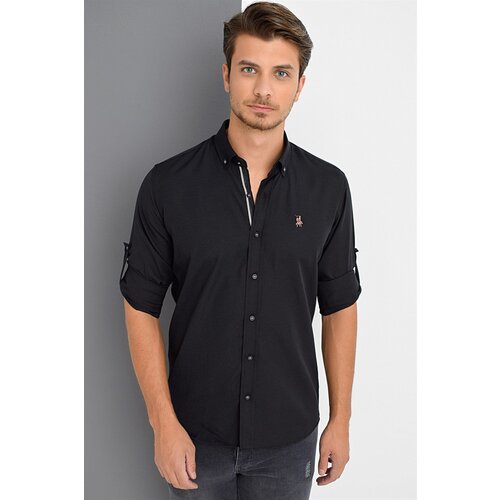 Dewberry G674 MEN'S SHIRT-BLACK Cene