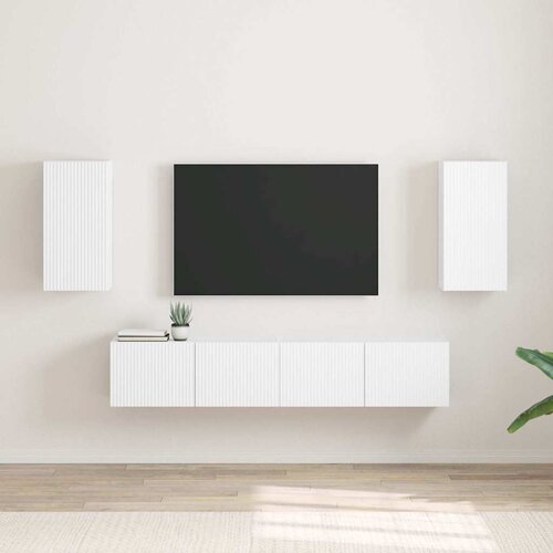 TV zidni ormar 2 pcs Bijelo 30 x 31 x 60 cm Konstruirano drvo Cijene