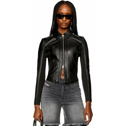 Diesel kožna crna ženska jakna DSA10670 0PFAH 9XX Slike