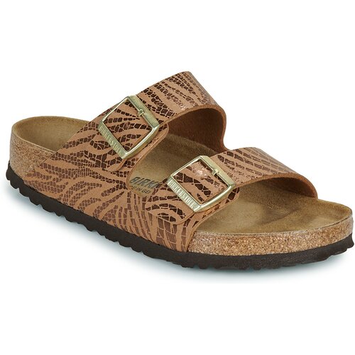 Birkenstock Natikači Arizona SYN Soft Zebra Pecan Kostanjeva Slike