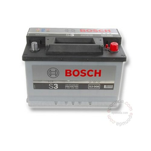 Bosch S3 70 Ah +D S3008 akumulator Slike