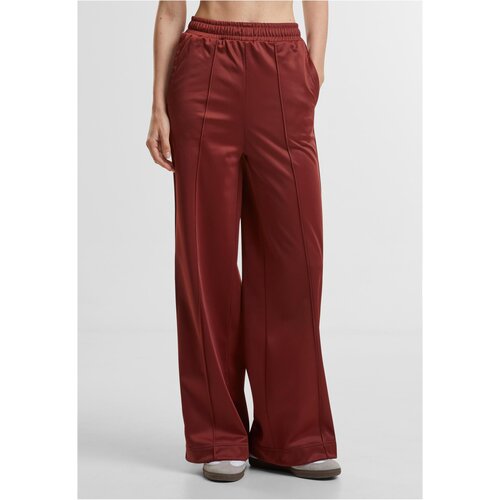 Urban Classics Women&amp;#039;s trousers with creases on the sides in dark rust color Slike