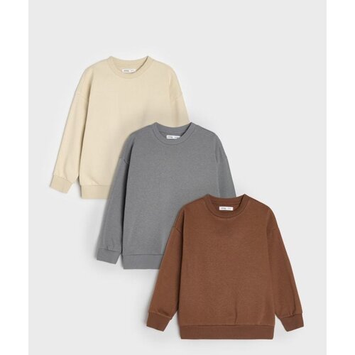 Sinsay Crewneck dukserice s udjelom pamuka 3 pack Cijene