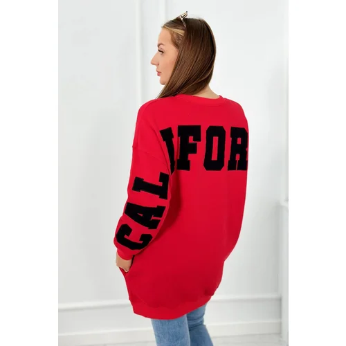 Kesi Insulated sweatshirt with red California lettering