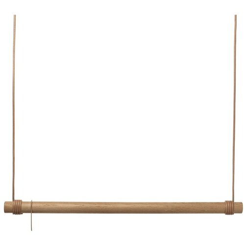 LIND DNA Zidni stalak za odjeću od punog hrasta u prirodnoj boji 110x200x4 cm Swing L – Cijene