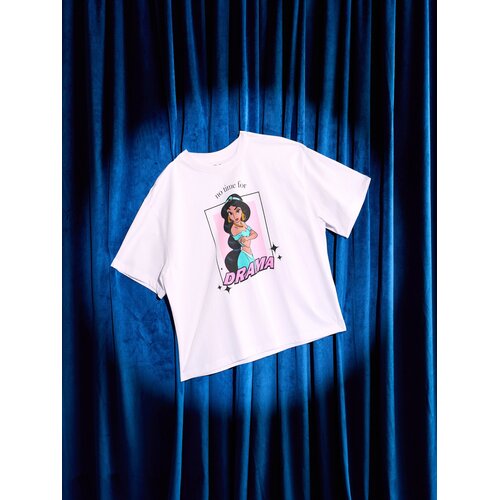 Sinsay Pamučna oversize majica s printom Disney Princess Slike
