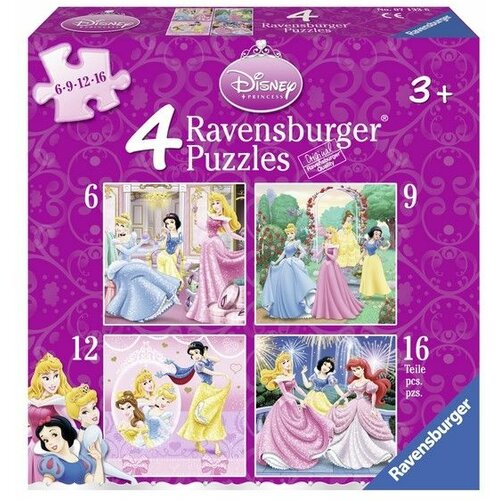 Ravensburger puzzle - Diznijeve Princeze/ 4 u 1 ( 6/9/12/16 delova) Cene