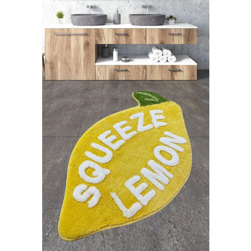 Saqueeze yellowwhite bathmat Slike
