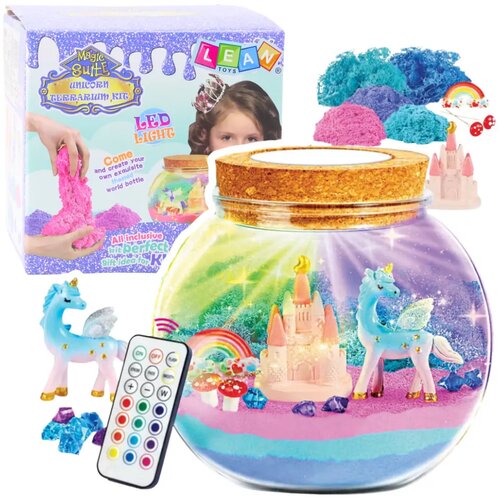 Lean Toys Ustvarjalni komplet za terarij z belo samorogovo LED svetilko in daljinskim upravljalnikom Cene