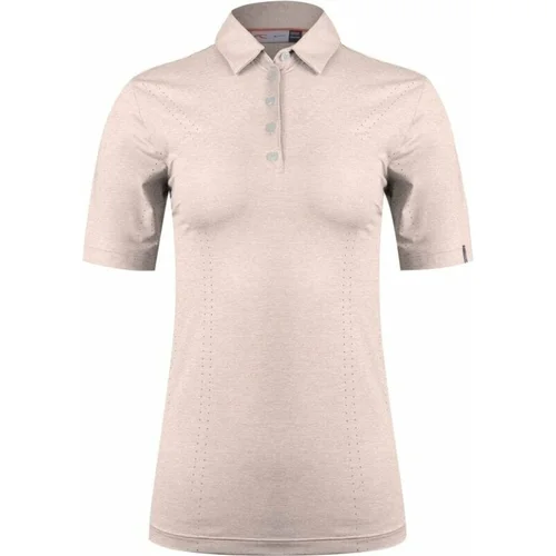 Kjus Womens Ally Cooling Polo SS Blush Pink Melange 36