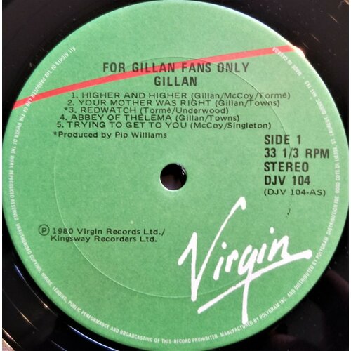 CDm LP GILLAN-FOR GILLAN FANS Slike