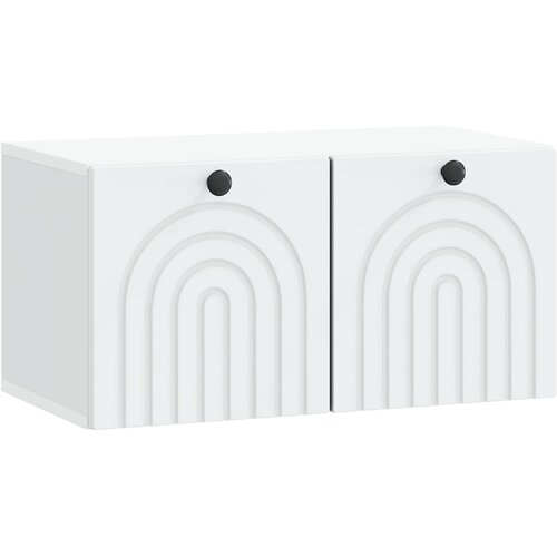 TV ormar za zid Bijela 59,5 x 31 x 30 cm Konstruirano drvo Slike