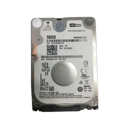 Western Digital HDD 2.5 ** 500GB WD5000LUCX 16MB 5400RPM SATA 7mm Cene