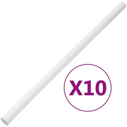 vidaXL Kabelska cev s sponkami Ø30 mm 10 m PVC