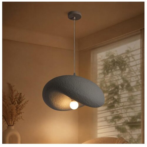 Brilagi Luster na sajli WABI SABI 1xE27/60W/230V prečnik 40 cm siva Slike