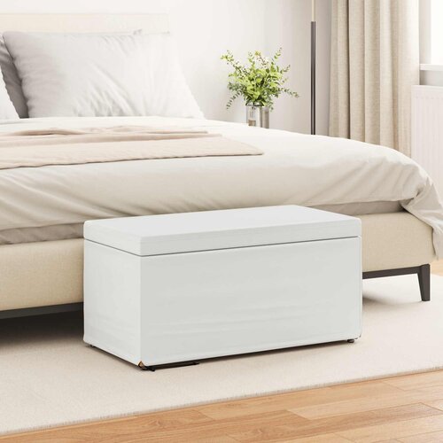  Stolica Bijelo 81 x 41 x 40 cm Umjetna Koža i Fino Radeći Drvo Cijene