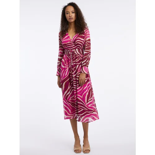 Orsay Burgundy-pink Women Patterned MaxiDresses - Women