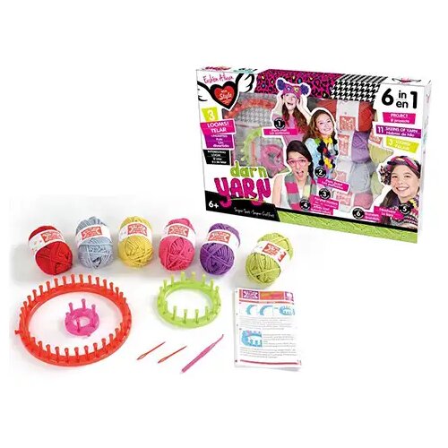 Magic Toys Set za pletenje 6 u 1 sa pređom u boji Cene