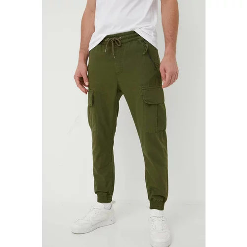 Alpha Industries Pamučne hlače boja: zelena