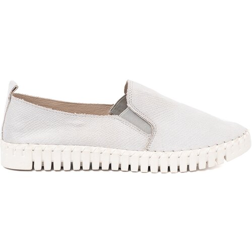 GOODIN Light grey slip-on sneakers with elastic inserts Slike