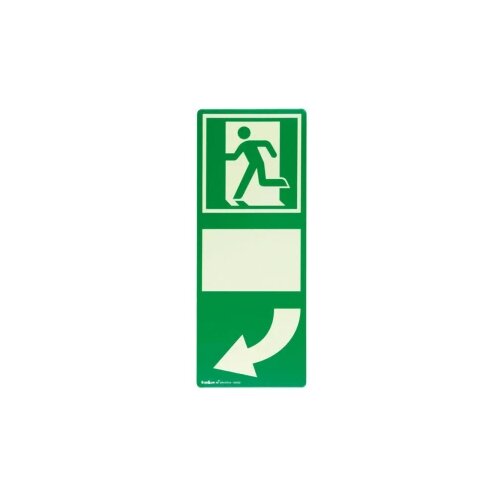 Signal rute za izbjegavanje aluminij Kvaka na vratima za ručku na lijevoj strani SafetyMarking 15.7535 (&amp;Scaron; x V) 100 mm x Slike