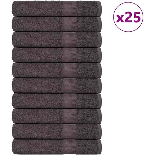 Furnova Brisače za savno 25 kos FROGN antracit 80x200 cm 100% bombaž, (21916650) Slike