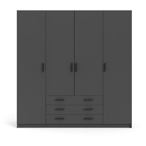 Tvilum crni ormar Sprint, 195,5 x 200 cm Slike